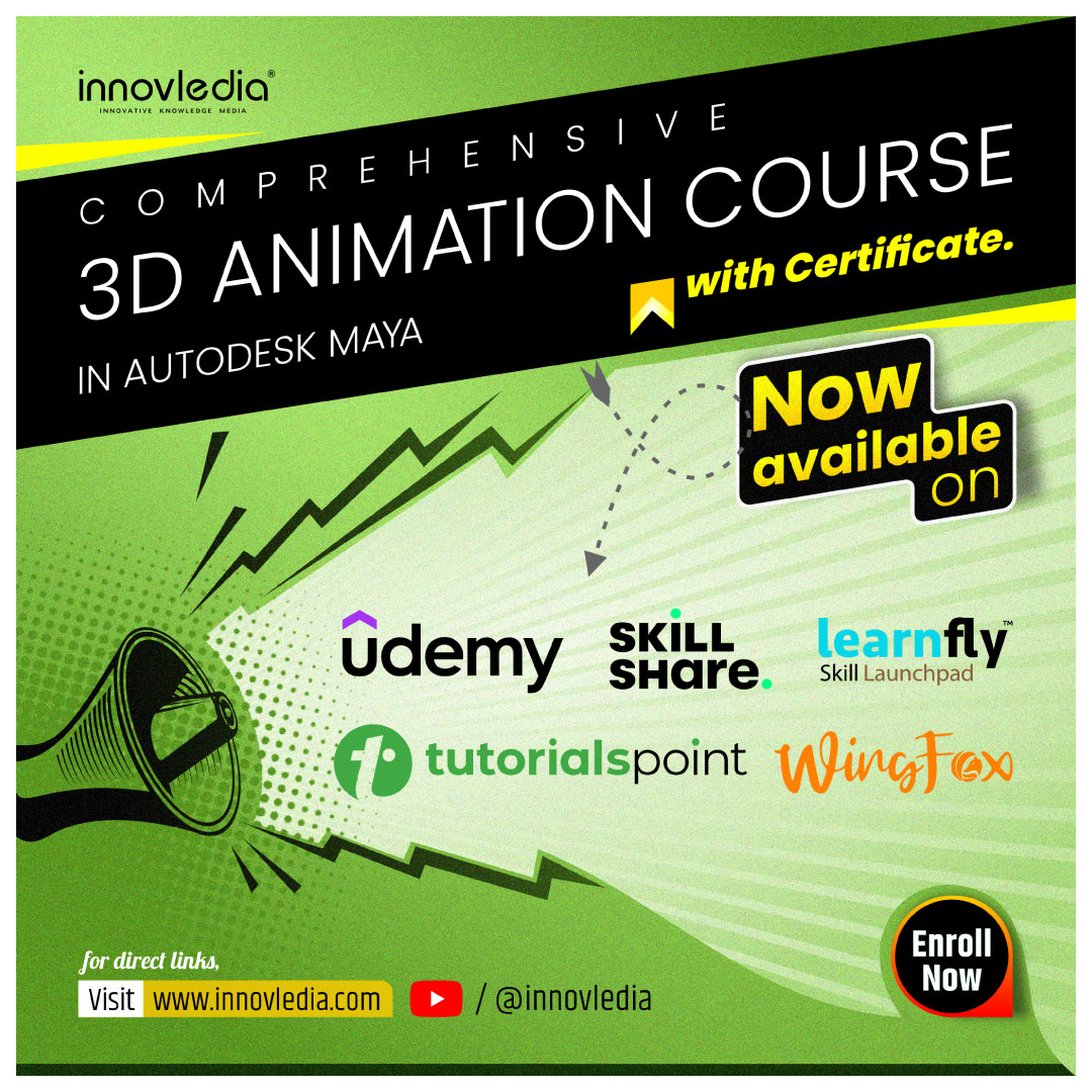 Comprehensive 3D Animation Course in Autodesk Maya