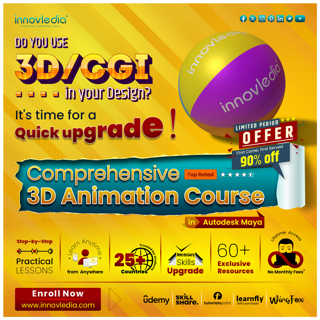 Comprehensive 3D Animation Course in Autodesk Maya